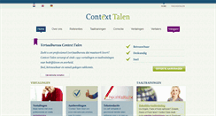 Desktop Screenshot of contexttalen.nl