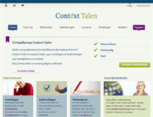 Tablet Screenshot of contexttalen.nl